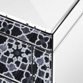 Hoxton Room Allia 2 Drawer Mirrored Bedside Table