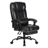 Hoxton Room Marius PU Leather Executive Chair with Footrest