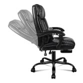 Hoxton Room Marius PU Leather Executive Chair with Footrest