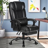 Hoxton Room Marius PU Leather Executive Chair with Footrest