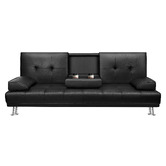 Hoxton Room Kyrylo 2 Seater Single Faux Leather Sofa Bed