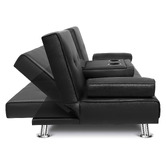 Hoxton Room Kyrylo 2 Seater Single Faux Leather Sofa Bed