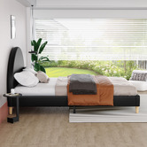 Hoxton Room Kenyatta Faux Leather Platform Bed