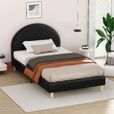 Hoxton Room Kenyatta Faux Leather Platform Bed