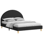 Hoxton Room Charcoal Kenyatta Upholstered Bed Frame