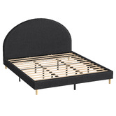 Hoxton Room Charcoal Kenyatta Upholstered Bed Frame