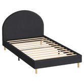 Hoxton Room Charcoal Kenyatta Upholstered Bed Frame
