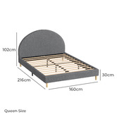 Hoxton Room Kenyatta Upholstered Platform Bed