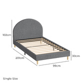 Hoxton Room Kenyatta Upholstered Platform Bed
