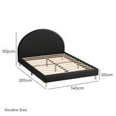 Hoxton Room Kenyatta Faux Leather Platform Bed
