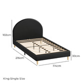 Hoxton Room Kenyatta Faux Leather Platform Bed