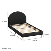 Hoxton Room Kenyatta Faux Leather Platform Bed