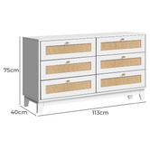 Hoxton Room Astoria 6 Drawer Chest