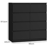 Hoxton Room Desmond 8 Drawer Chest