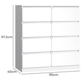 Hoxton Room Desmond 8 Drawer Chest