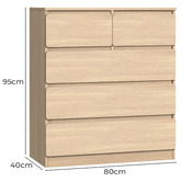 Hoxton Room Desmond 5 Drawer Chest