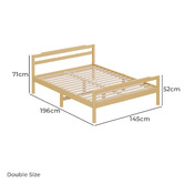 Hoxton Room Fremont Pine Wood Platform Bed with Drawers
