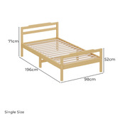 Hoxton Room Fremont Pine Wood Platform Bed with Drawers