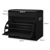 Hoxton Room Blaire Flip-Drawer Shoe Storage Bench