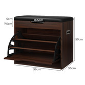 Hoxton Room Blaire Flip-Drawer Shoe Storage Bench