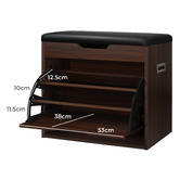 Hoxton Room Blaire Flip-Drawer Shoe Storage Bench