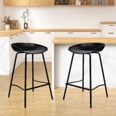 Hoxton Room 67cm Dayton Metal Bar Stools