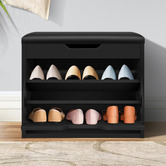 Hoxton Room Blaire Flip-Drawer Shoe Storage Bench