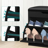Hoxton Room Blaire Flip-Drawer Shoe Storage Bench