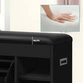 Hoxton Room Blaire Flip-Drawer Shoe Storage Bench