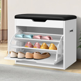 Hoxton Room Blaire Flip-Drawer Shoe Storage Bench