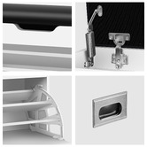 Hoxton Room Blaire Flip-Drawer Shoe Storage Bench