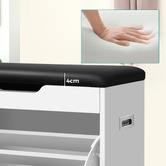 Hoxton Room Blaire Flip-Drawer Shoe Storage Bench