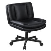 Hoxton Room Seneca Faux Leather Armless Office Chair