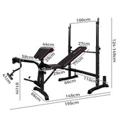 Hoxton Room Achilles 10-in-1 Weight Bench