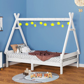 Hoxton Room Citali Pine Wood Teepee Single Bed Frame
