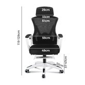 Hoxton Room Thompson High Back Office Chair with Footrest
