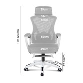 Hoxton Room Thompson High Back Office Chair with Footrest
