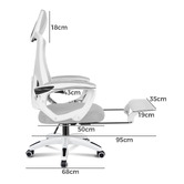 Hoxton Room Thompson High Back Office Chair with Footrest