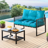 Hoxton Room 2 Seater Zenebe Outdoor Lounge Set
