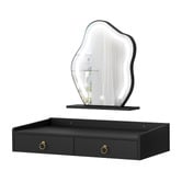 Hoxton Room 2 Piece Audrey Floating LED Dressing Table &amp; Stool Set