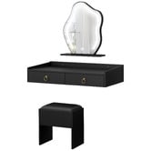 Hoxton Room 2 Piece Audrey Floating LED Dressing Table &amp; Stool Set