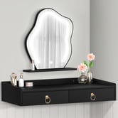 Hoxton Room 2 Piece Audrey Floating LED Dressing Table &amp; Stool Set