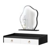 Hoxton Room 2 Piece Audrey Floating LED Dressing Table &amp; Stool Set
