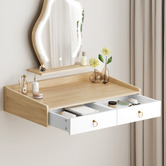 Hoxton Room 2 Piece Audrey Floating LED Dressing Table &amp; Stool Set
