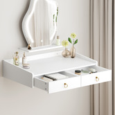 Hoxton Room 2 Piece Audrey Floating LED Dressing Table &amp; Stool Set