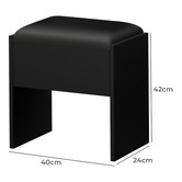 Hoxton Room 2 Piece Audrey Floating LED Dressing Table &amp; Stool Set
