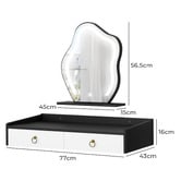 Hoxton Room 2 Piece Audrey Floating LED Dressing Table &amp; Stool Set