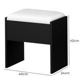 Hoxton Room 2 Piece Audrey Floating LED Dressing Table &amp; Stool Set