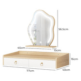 Hoxton Room 2 Piece Audrey Floating LED Dressing Table &amp; Stool Set