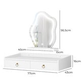 Hoxton Room 2 Piece Audrey Floating LED Dressing Table &amp; Stool Set